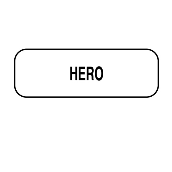 Nevs Hero Label 1/2" x 1-1/2" DIET-530 - main